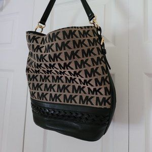 Michael Kors Logo Black Shoulder Bag